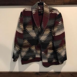 Oversized Vintage Blanket Jacket